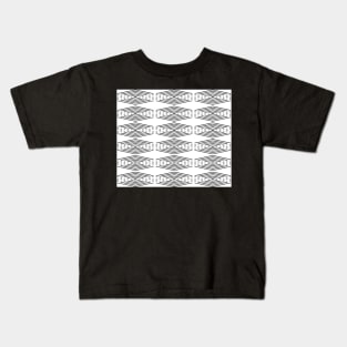 Abstract geometric pattern - black and white. Kids T-Shirt